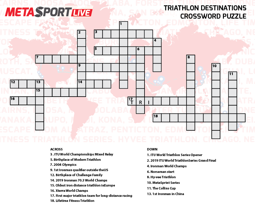 Triathlon Destination Crossword Puzzle Answers MetaSport Live Triathlon Destination Crossword Puzzle Answers MetaSport Live